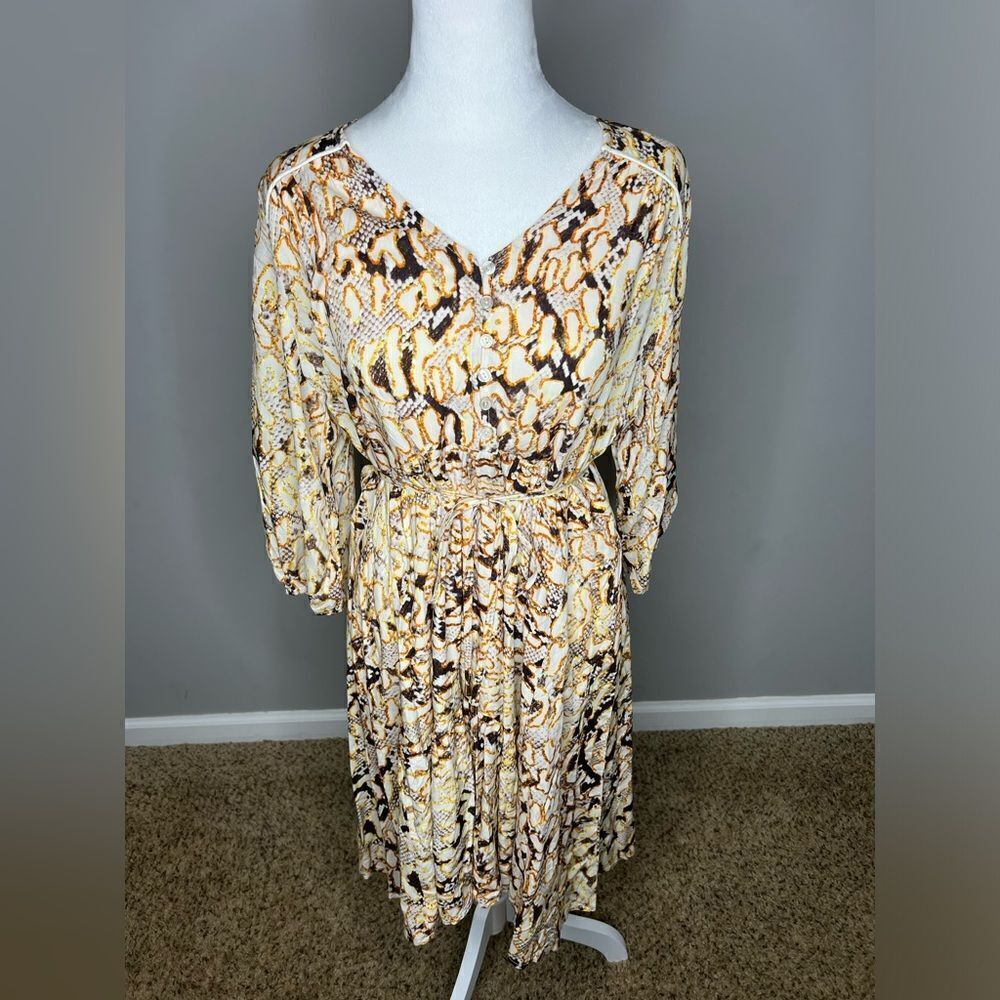 Anthropology Jaase midi dress